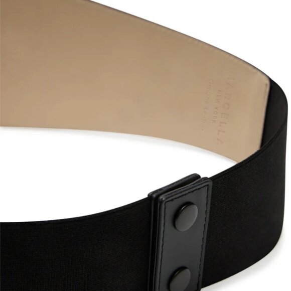 Marcella Chambers Belt | Black Italian Leather Waist Belt | Size M - Picture 6 of 8